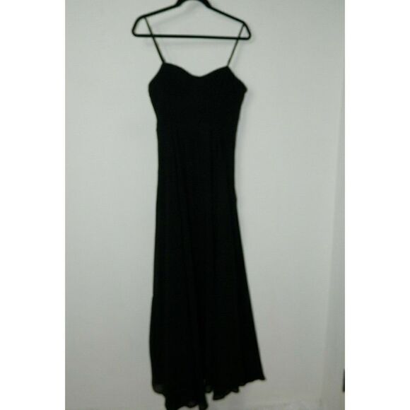 Lulu's Dress Cause for Commotion Black Pleated Bustier Maxi Dress Small - Picture 1 of 7